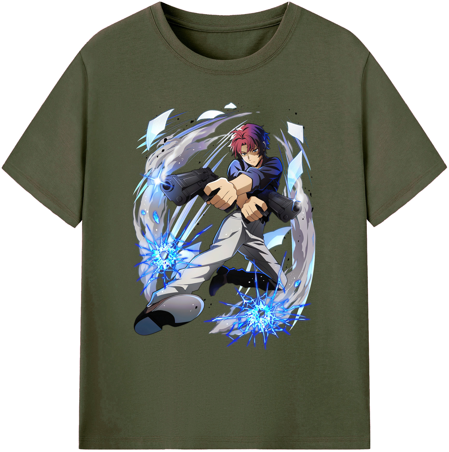 （画像用） 文豪ストレイドッグス Bungo Stray Dogs 綿100％ メンズ半袖Tシャツ｜肌触りやわらか＆通気性